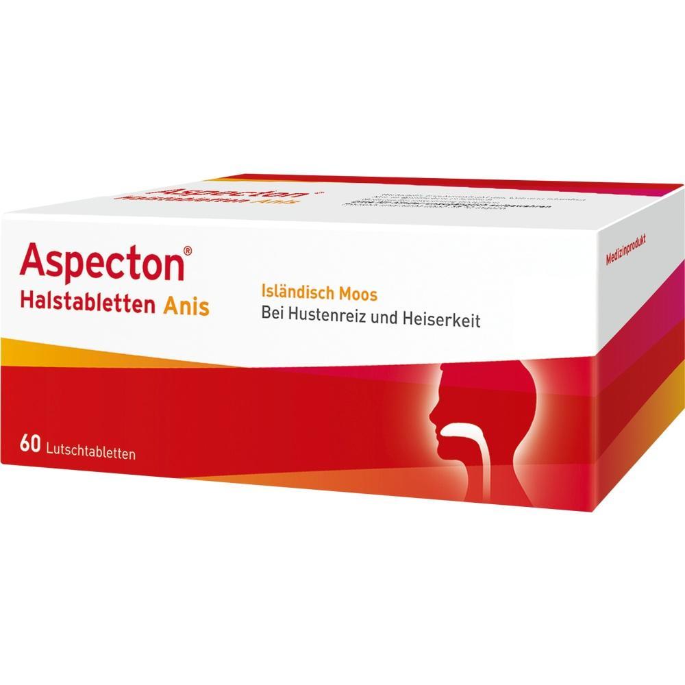 Eine Packung mit 60 Halstabletten gegen Hustenreiz und Heiserkeit.