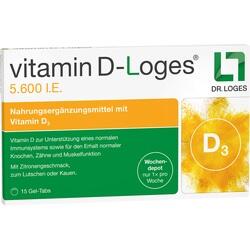Eine Packung Vitamin D3 Nahrungsergänzungsmittel mit Zitronengeschmack.