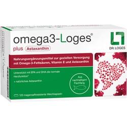Verpackung von Omega-3-Kapseln mit Astaxanthin und Vitamin E zur Unterstützung der Herzfunktion.